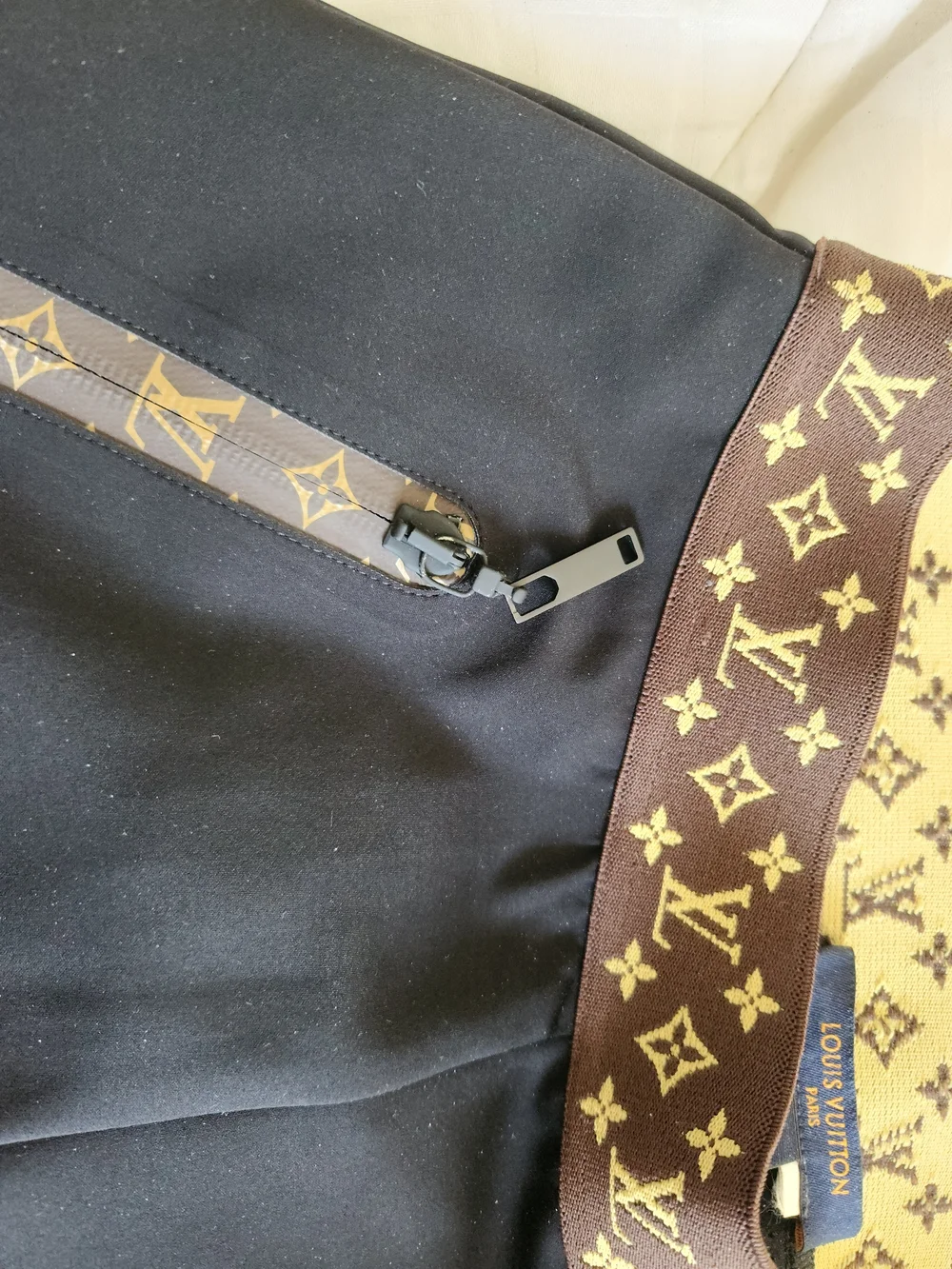 Louis VUITTON black Ski Leggings Pockets Designer Chic Fashion Skinny Sweaty Wic